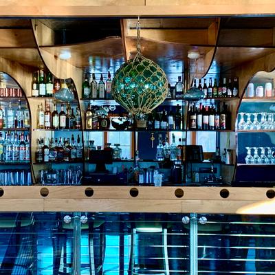 Upstairs, bar area interior