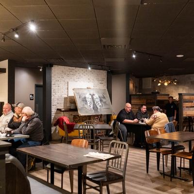 Interior, dining area.