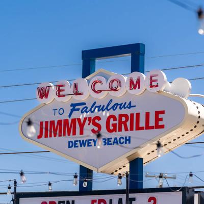 The restaurant's sign outside.