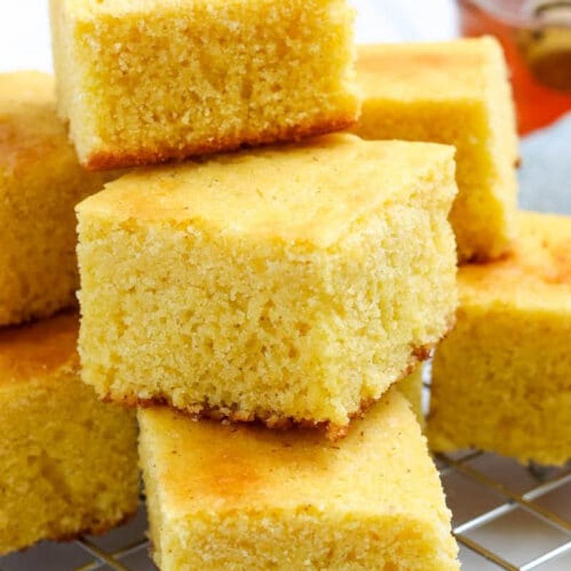 Southern buttered cornbread photo
