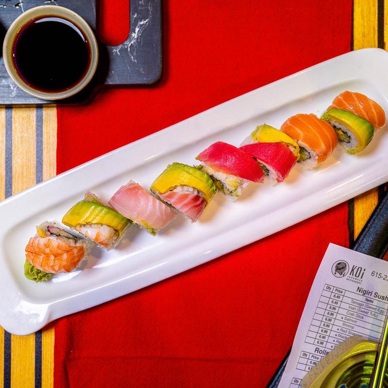 menu item 4 of 13, Rainbow Roll