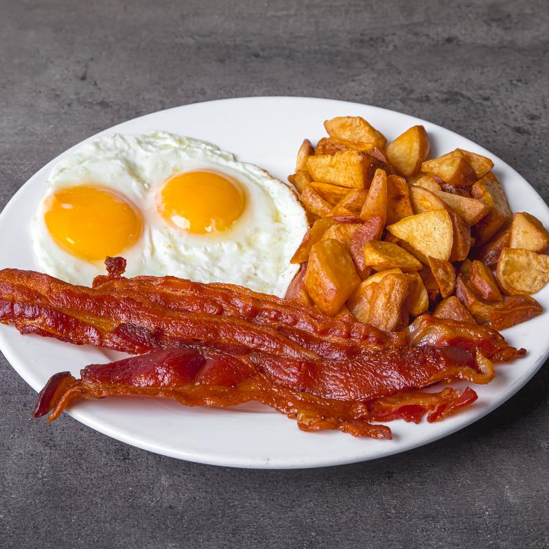 menu item 38 of 111, Applewood Smoked Bacon & Eggs