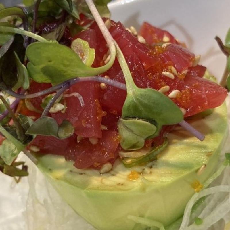 Tuna in half of Avocado photo