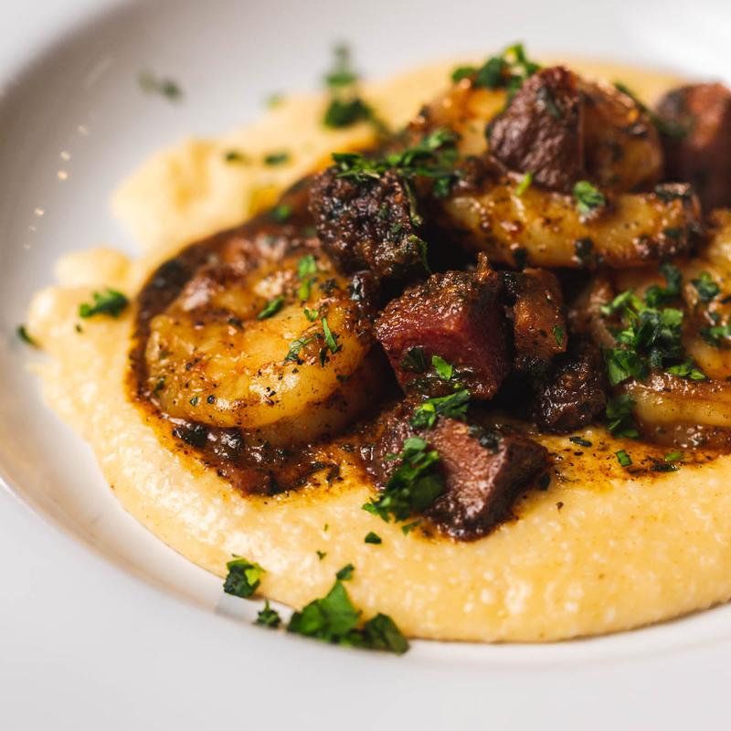 Shrimp and Tasso Country Grits photo