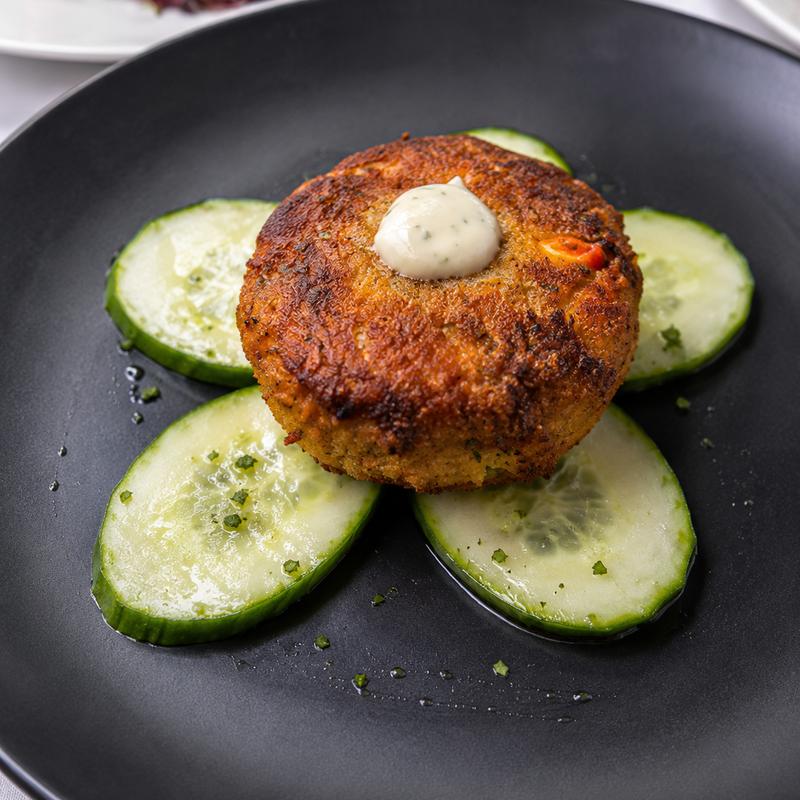 Golden Salmon Cake photo