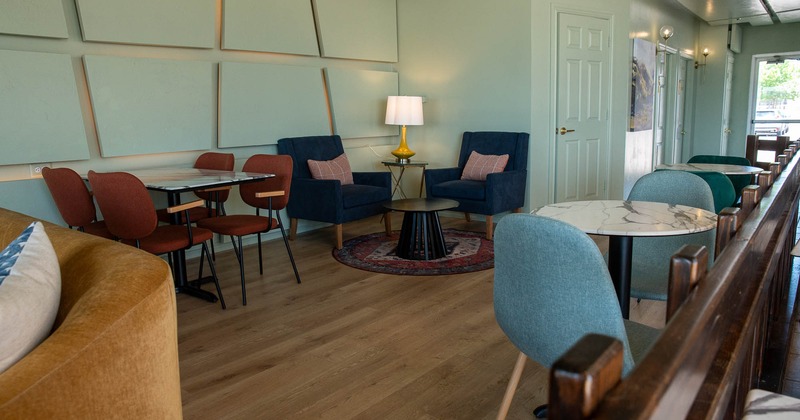 Interior, Tables and chairs ready for guests