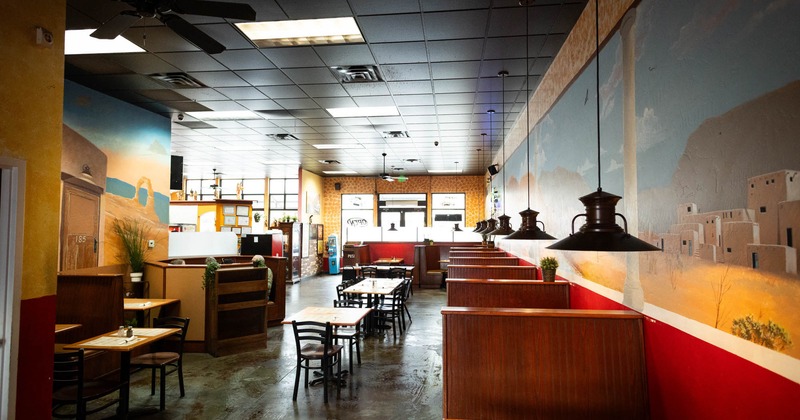Dining area ready for guests
