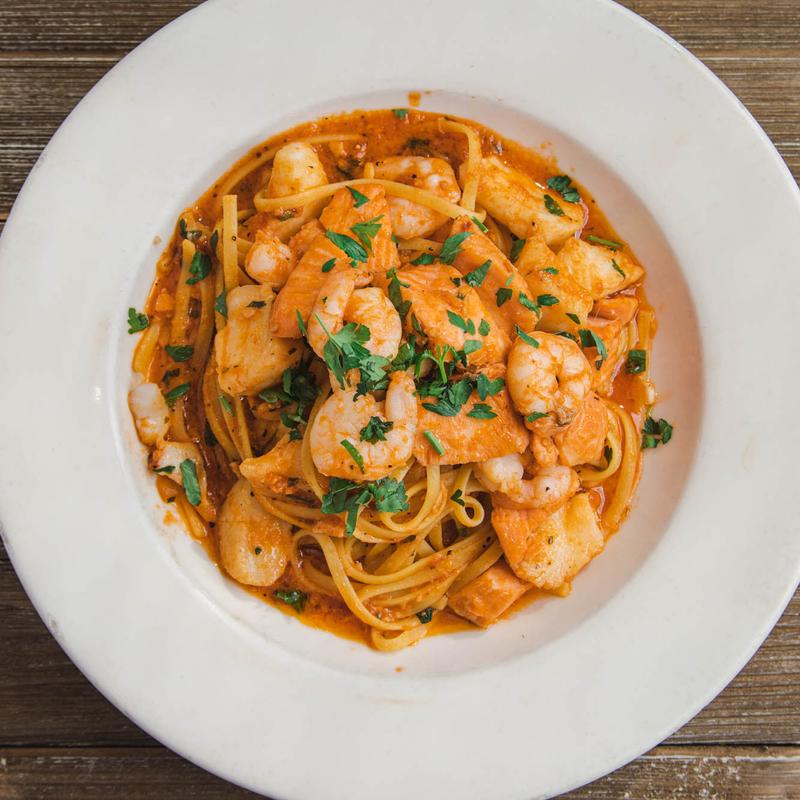 Salmon, Seabass & Shrimp D’Avolo photo