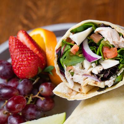 Chicken wrap closeup