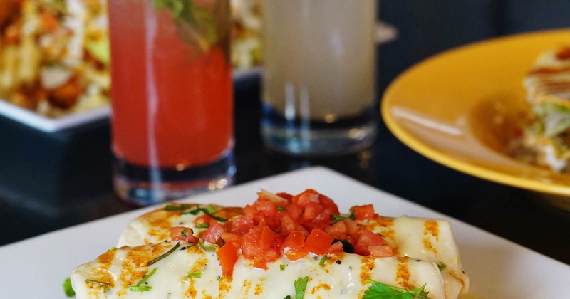 A [plate with burritos