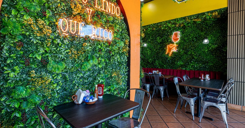 Interior dining space