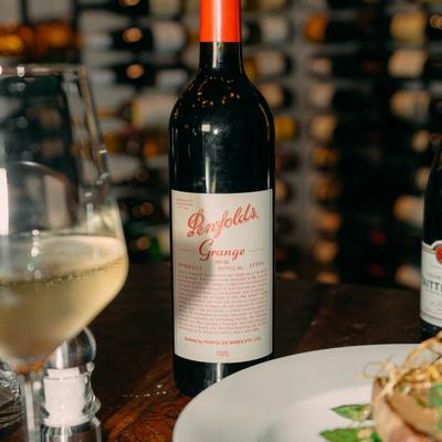 A bottle of wine.