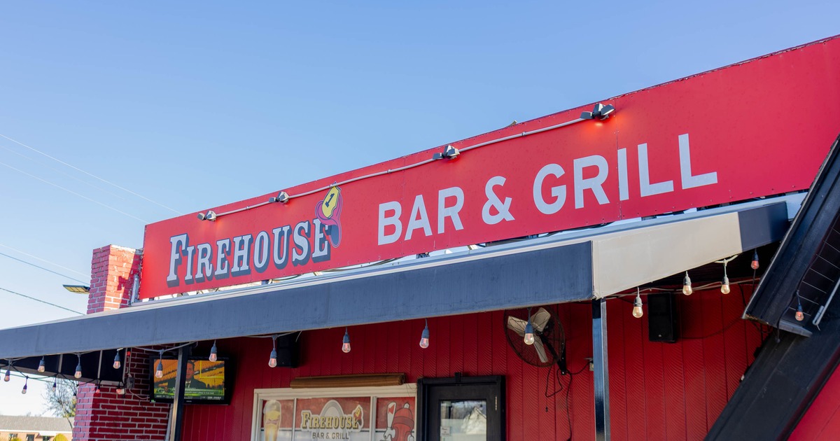 Restaurant's exterior sign and entrance