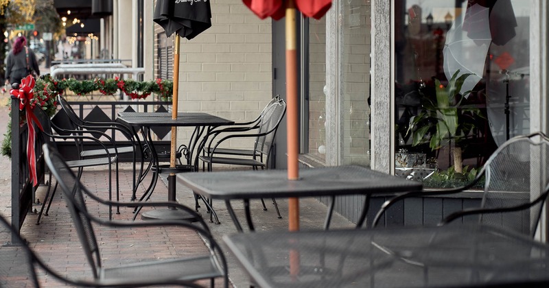 Exterior, seating place on patio