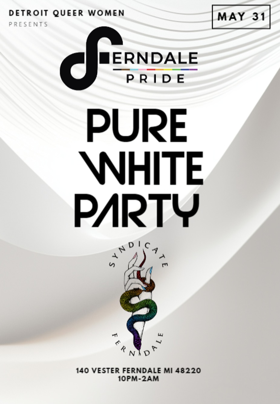 FERNDALE PRIDE ALL WHITE PARTY event photo