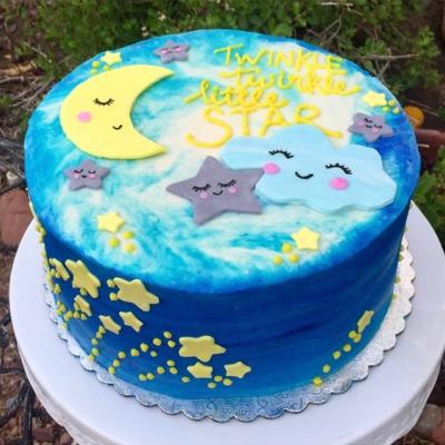 Twinkle Twinkle Little Star birthday cake