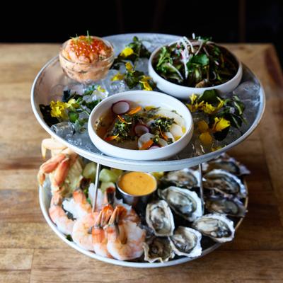 Seafood tower.