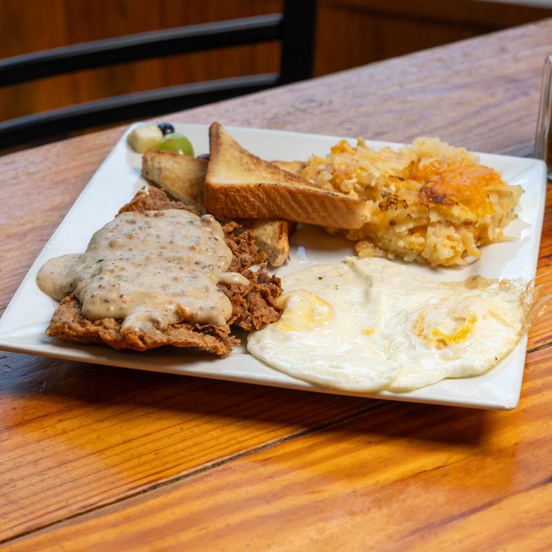 menu item 14 of 17, Chicken Fried Steak & Eggs