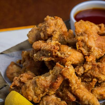 Chicken Karaage, close-up.