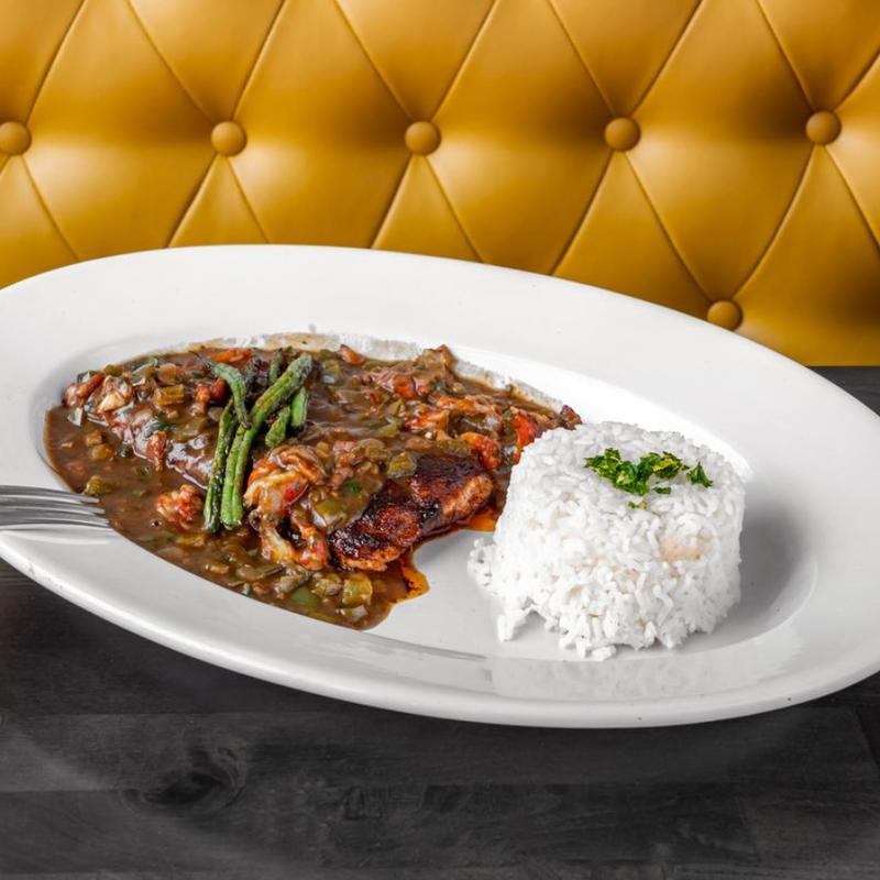 Drumfish with Crawfish Étouffée photo