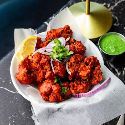 Combination of potato and cauliflower curry.