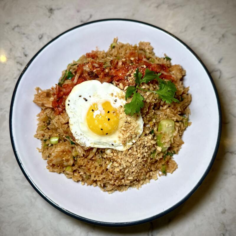 menu item 28 of 30, Kimchi Shrimp Fried Rice