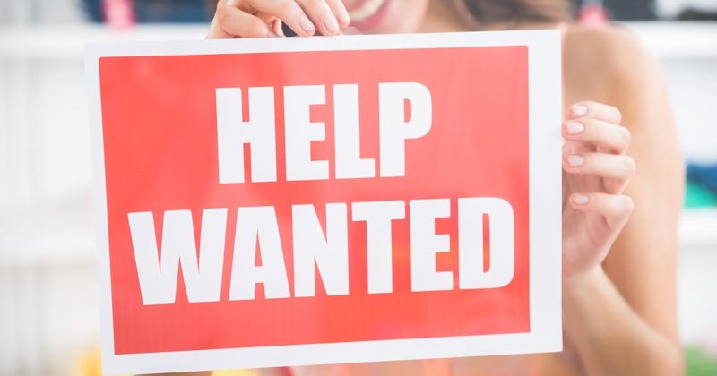 Help Wanted sign