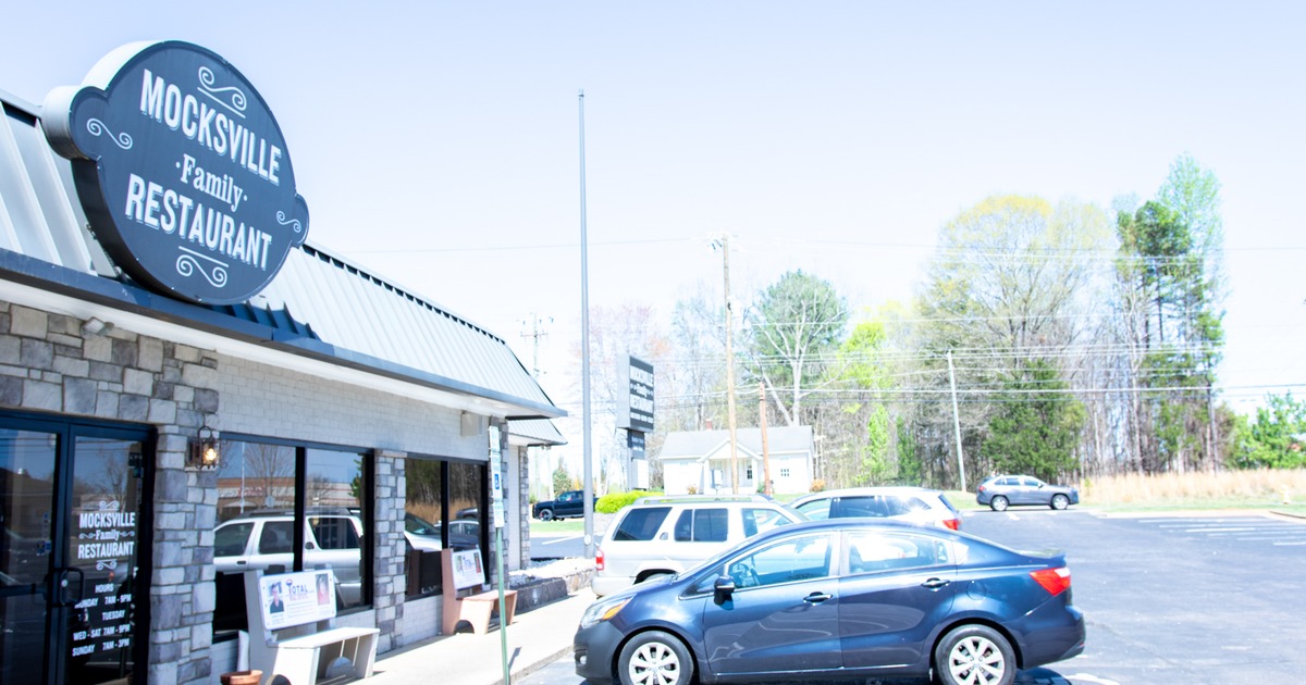 Exterior, angle view to restaurant
