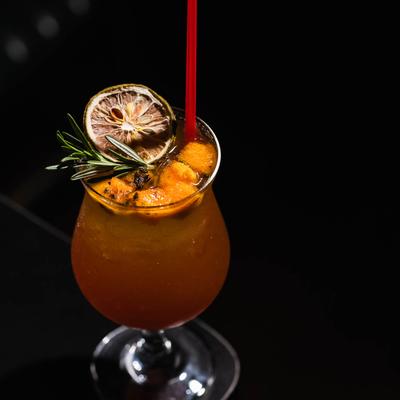 Passion in You cocktail, side view.