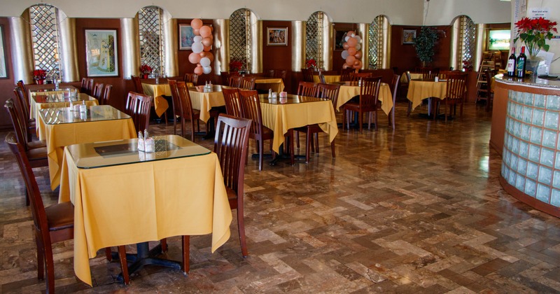 Interior, dining area