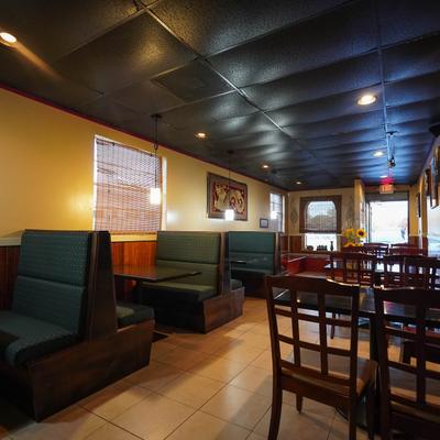 Restaurant dining area.