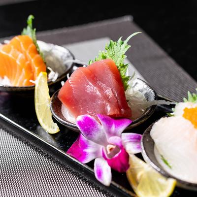 Sashimi Appetizers, close up