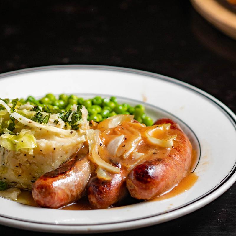 Traditional Bangers and Mash photo