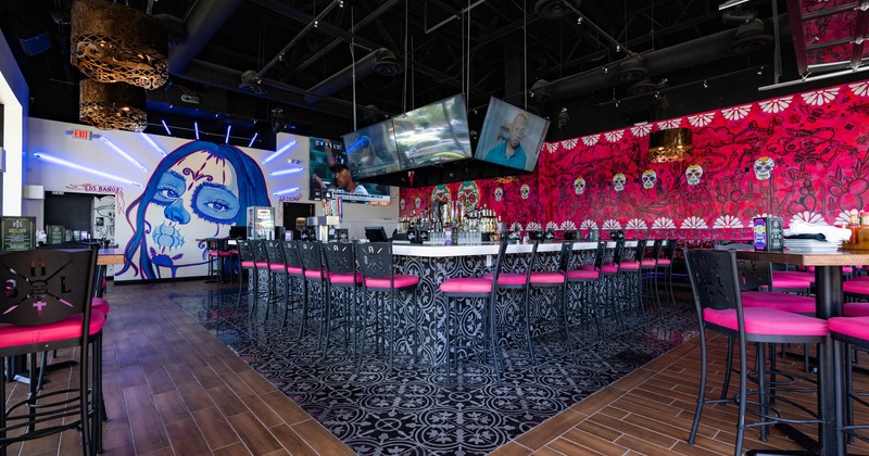 Decorated interior, bar area