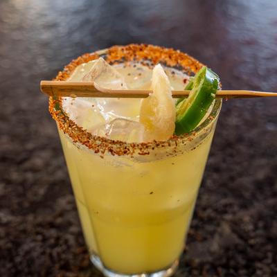 Pineapple Jalapeno Margarita cocktail.