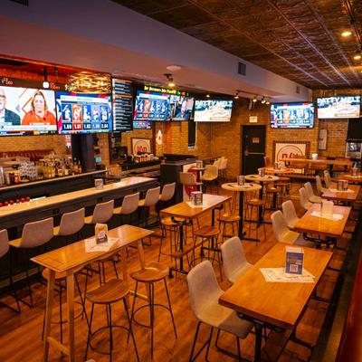 The interior of the resatautant.