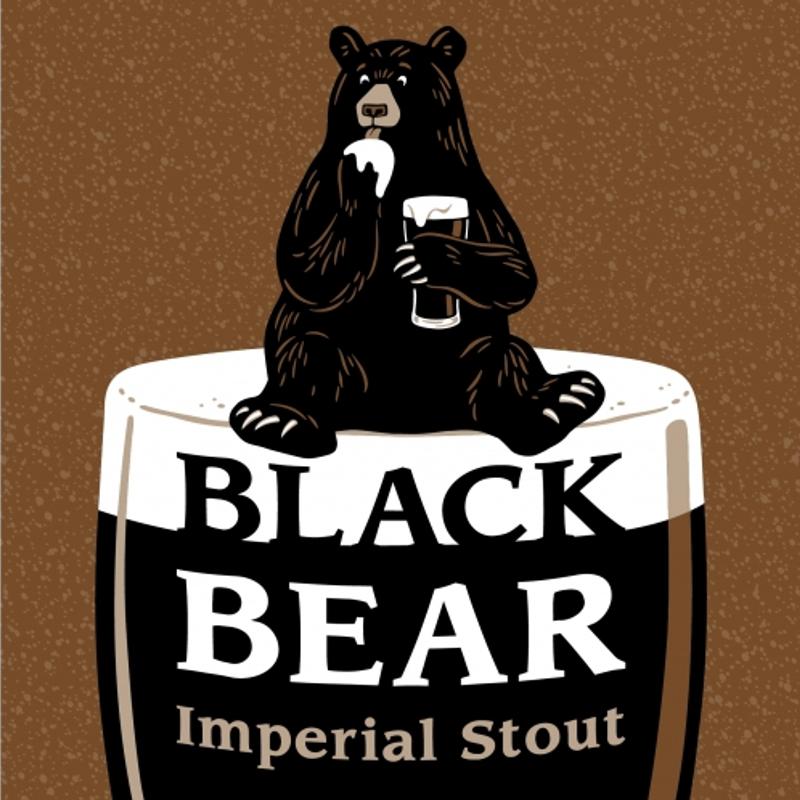 Great North Black Bear Imperial Stout tall boy can photo