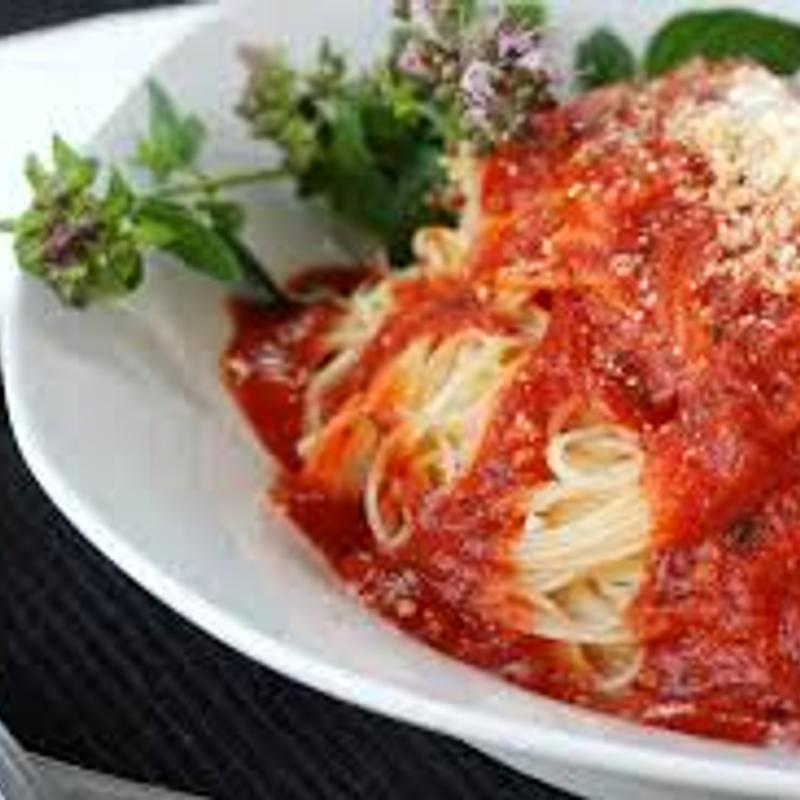 Angel Hair Pasta with Marinara photo