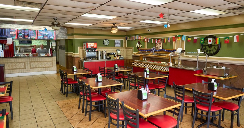 Interior, dining area