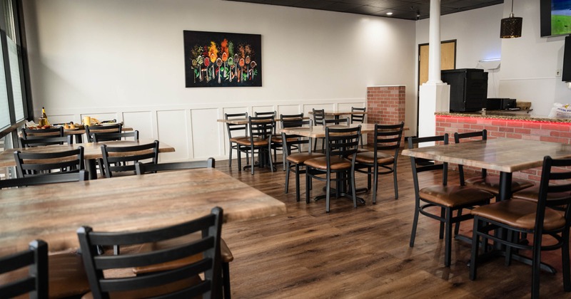 Interior, dining area