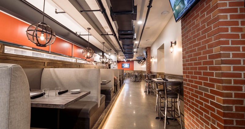 Interior, booth area