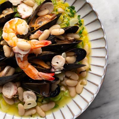 Mixed Seafood and Saffron Rice