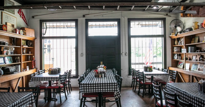 View of a interior dining area