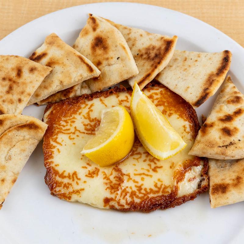 menu item 18 of 43, Saganaki (V)