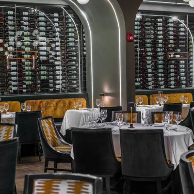 Interior, dining area.
