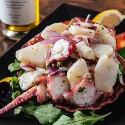 Octopus salad.