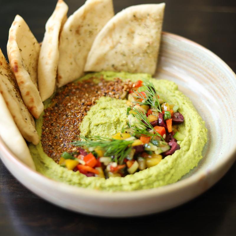 menu item 1 of 4, Herbed Hummus (df)