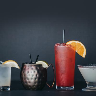 Assorted cocktails.