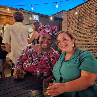 Customers posing for a picture.