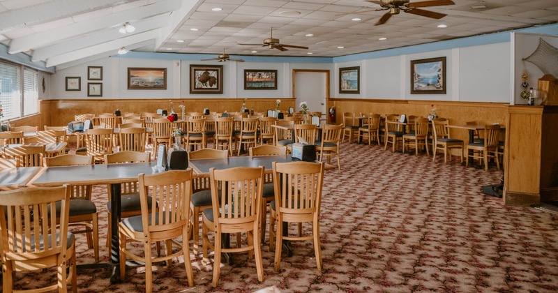 Interior, dining area